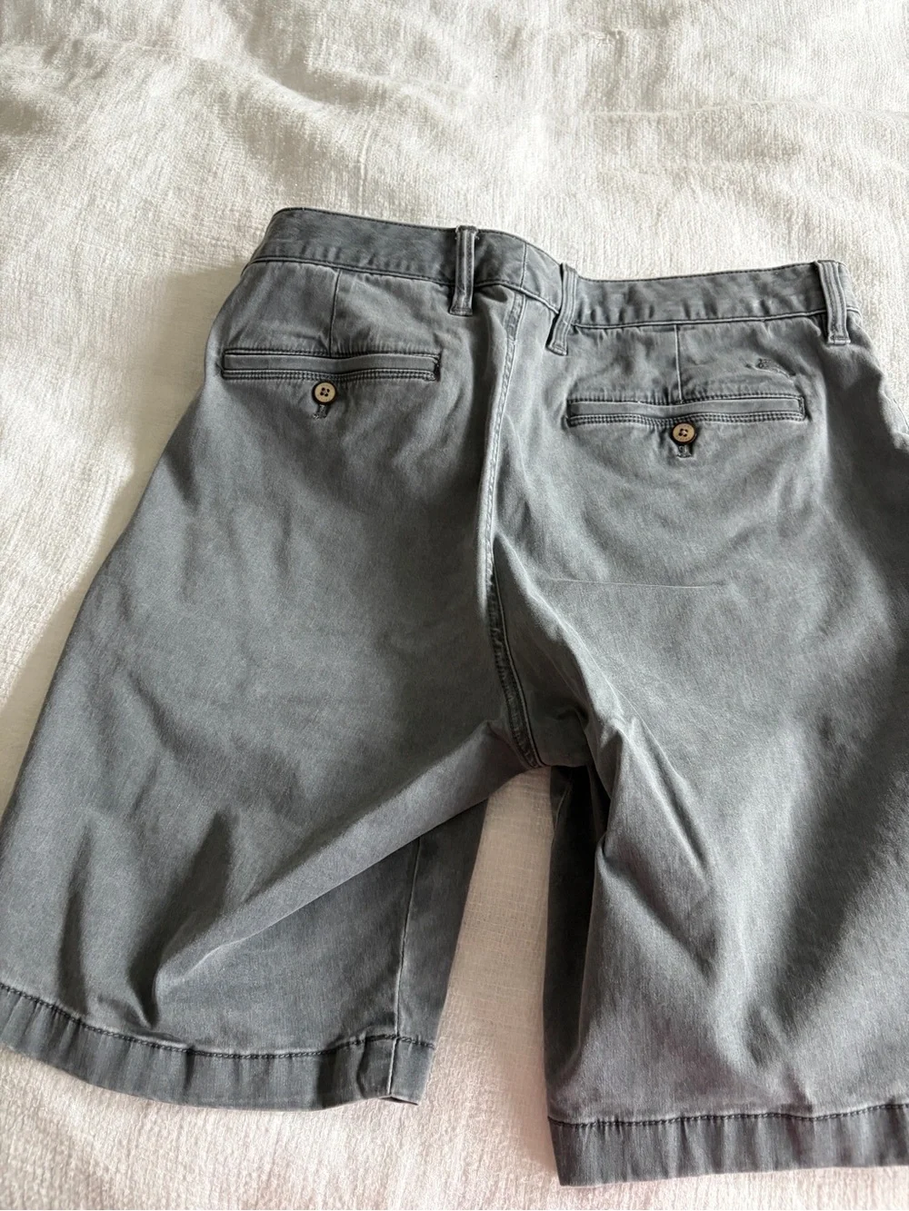 Tommy Bahama Slate Gray Flat Front Cotton Shorts